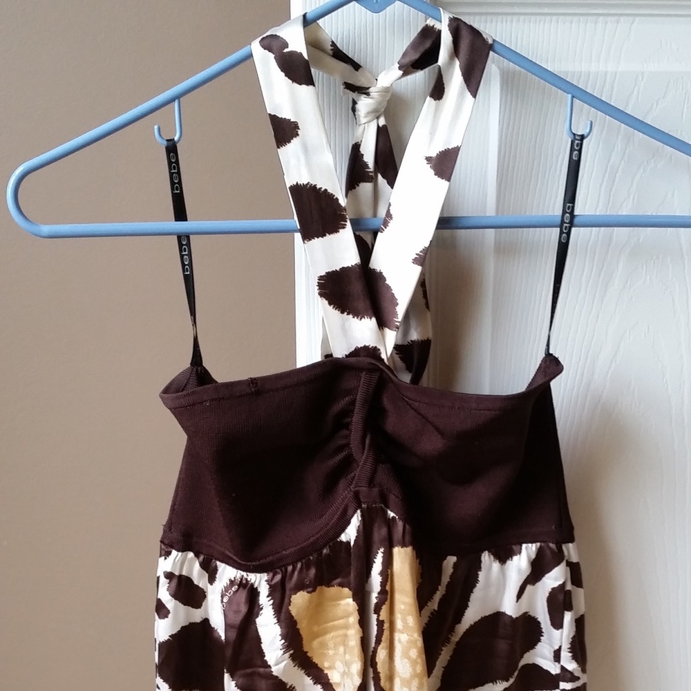 BeBe silk halter top